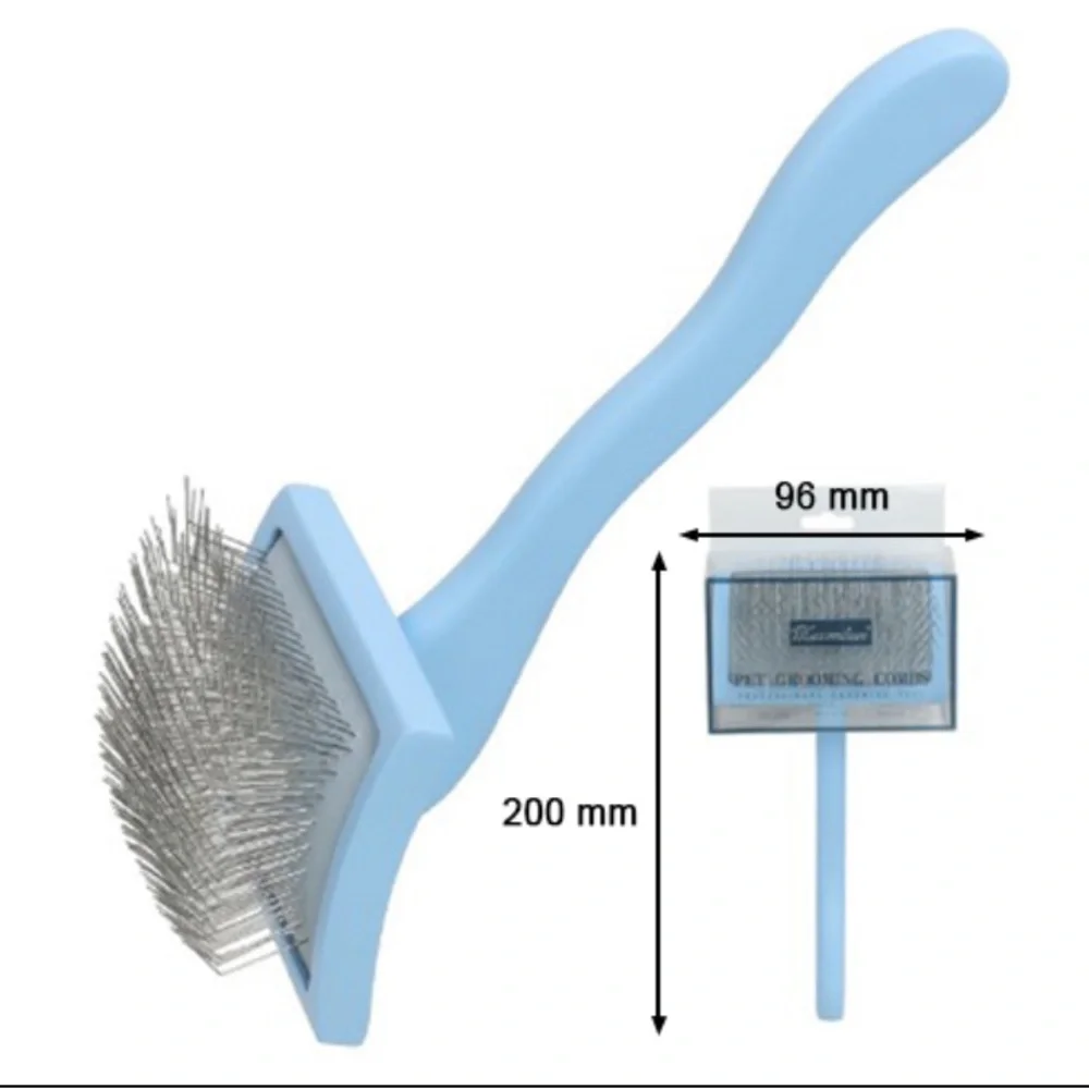 Brush for Dog, Slicker for Grooming, Groomgrip Coating, BLUE , Large NEW!!!
